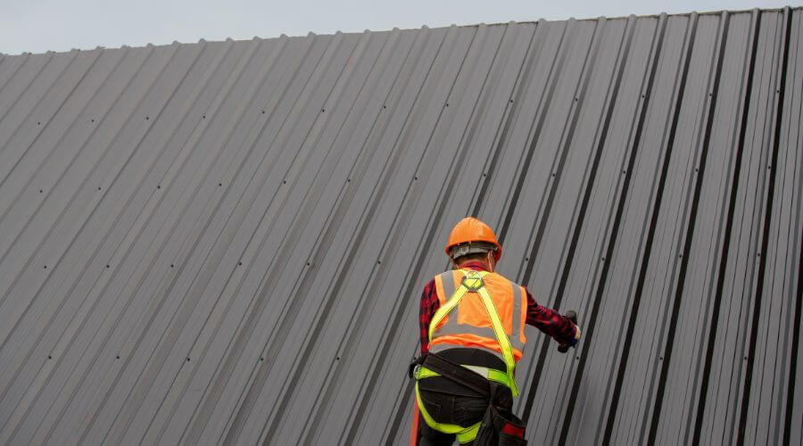 Professional metal roof installation services in Mcadoo, TX